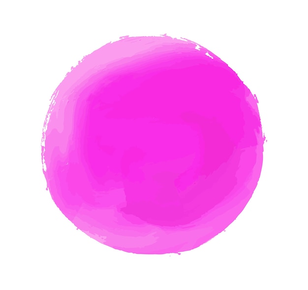 Conception De Bannière Ronde Aquarelle