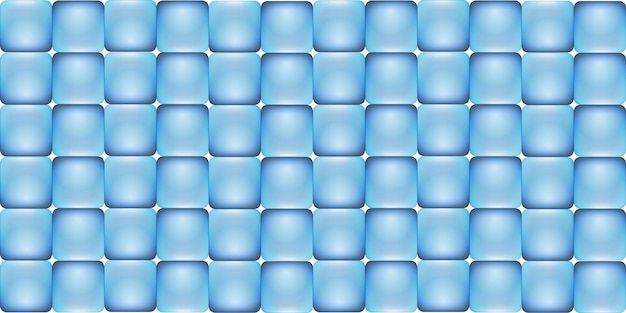 Conception De Bannière Transparente Motif Glaçons Bleus. Illustration Vectorielle