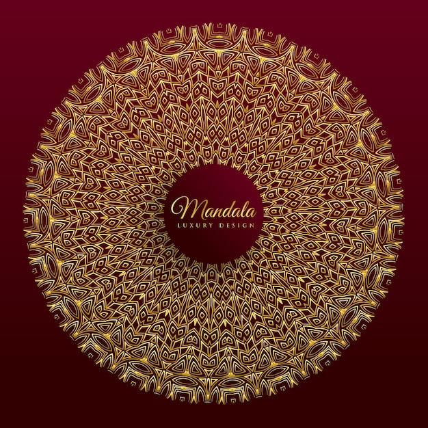 Conception De Bannière De Vecteur De Mandala De Luxe