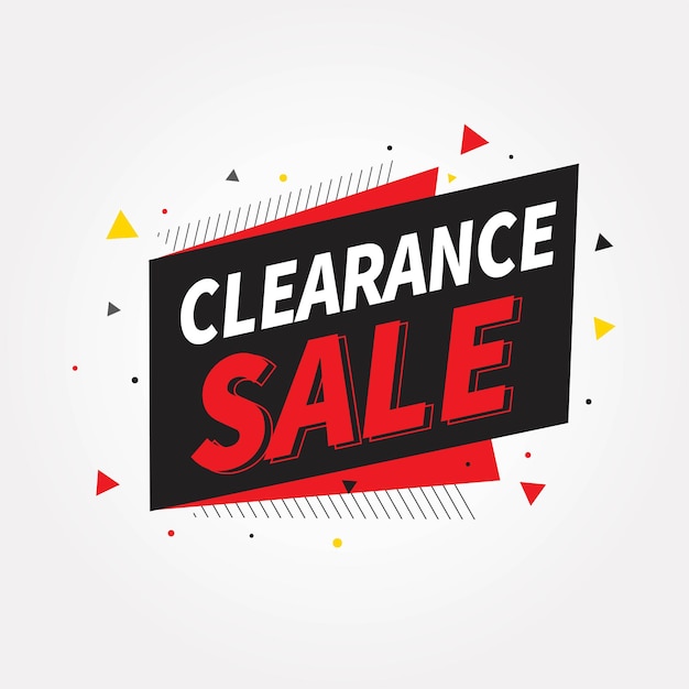 Conception de bannière de vente de déstockage