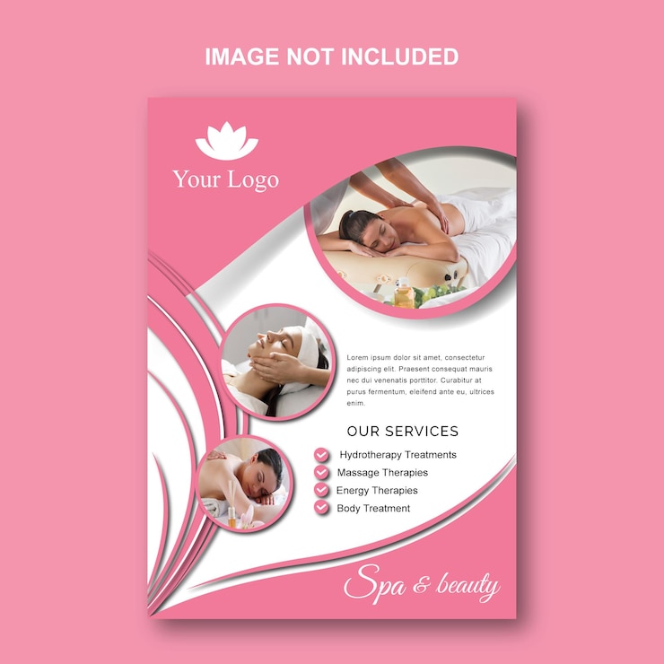 Vecteur conception de bannière de volet de spa de beauté