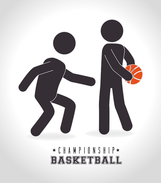 Conception De Basket-ball, Illustration Vectorielle.