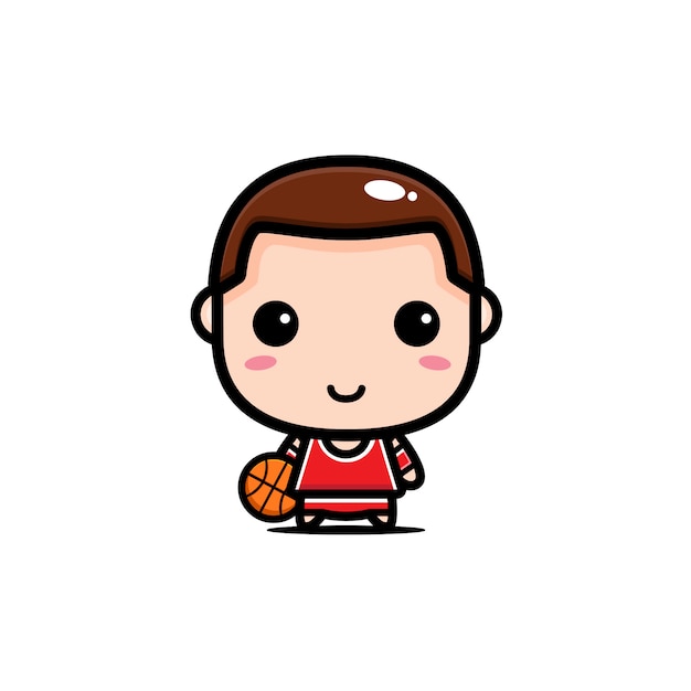 Conception D'un Basketteur Mignon