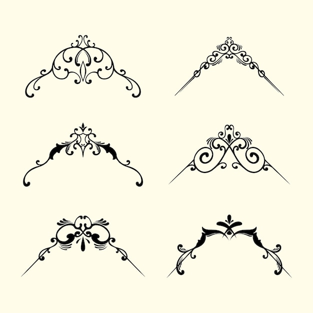 Conception De La Bordure Du Cadre D'ornement Vectoriel