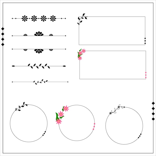 Vecteur conception de bordure