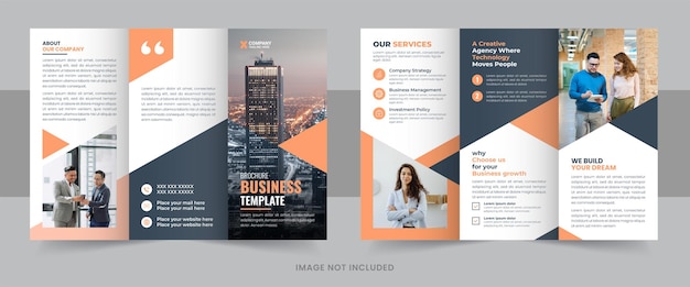 Conception d'une brochure d'affaires à trois volets
