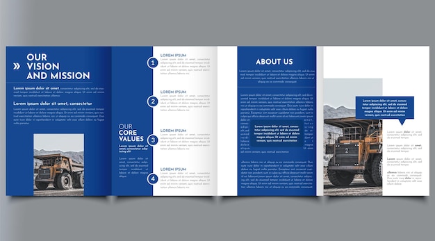 Conception d'une brochure bifold sur les services médicaux de santé ou modèle de brochure de promotion de clinique hospitalière