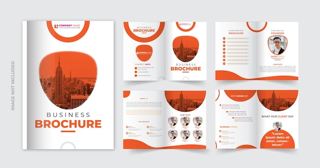 Conception De Brochure D'entreprise Conception Minimale De Plusieurs Pages