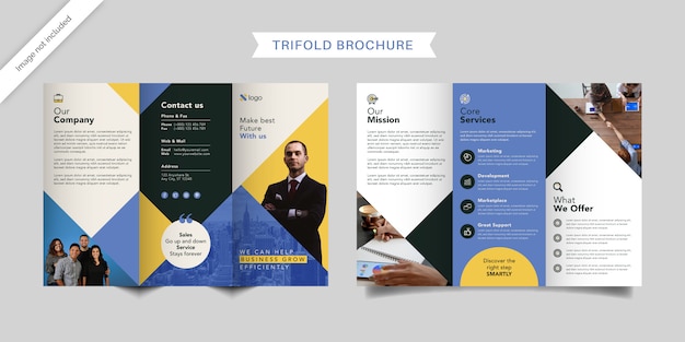 Conception De Brochure D'entreprise à Trois Volets