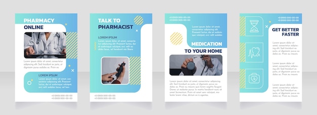 Conception De Brochure De Pharmacie En Ligne Avec Photo