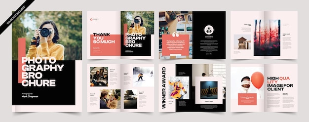 Conception de la brochure de photographie