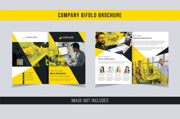 Conception De Brochure Pliante D'entreprise