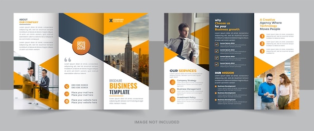 Conception d'une brochure professionnelle à trois volets