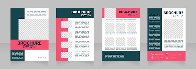 Conception De Brochure Vierge De Service D'entreprise De Construction