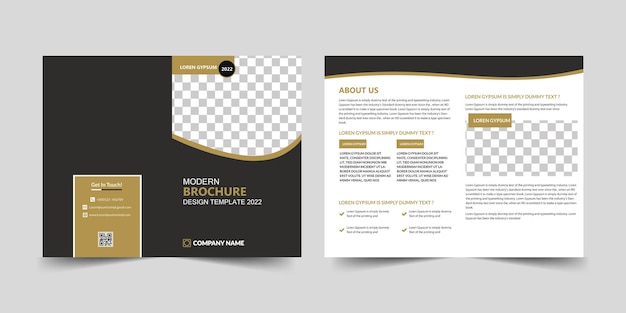 Conception De Brochures à Deux Volets Agence De Marketing De Publicité D'entreprise Et Entreprise Internet
