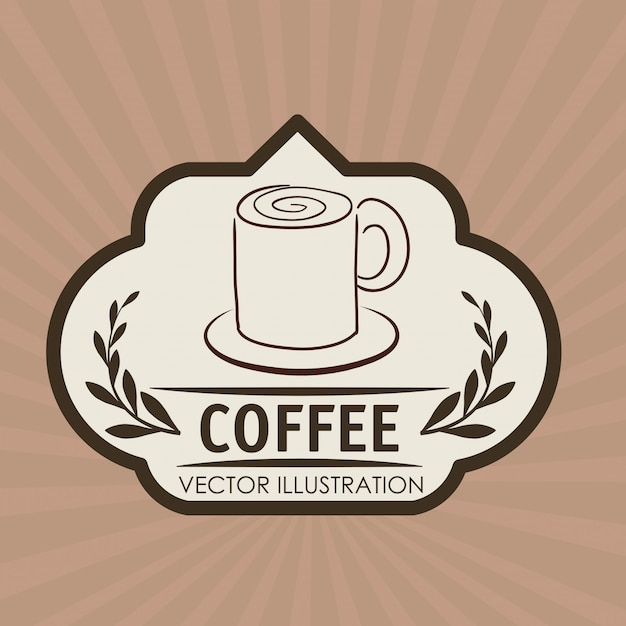 Vecteur conception de café