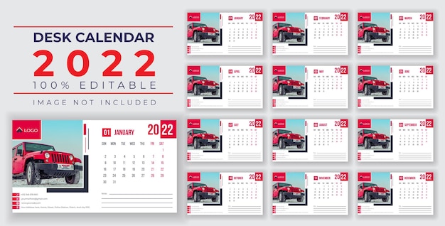 Conception De Calendrier De Bureau 2022 Eps Ou Modèle De Vainqueur De Conception De Calendrier De Bureau 2022 Après Les Médias Sociaux