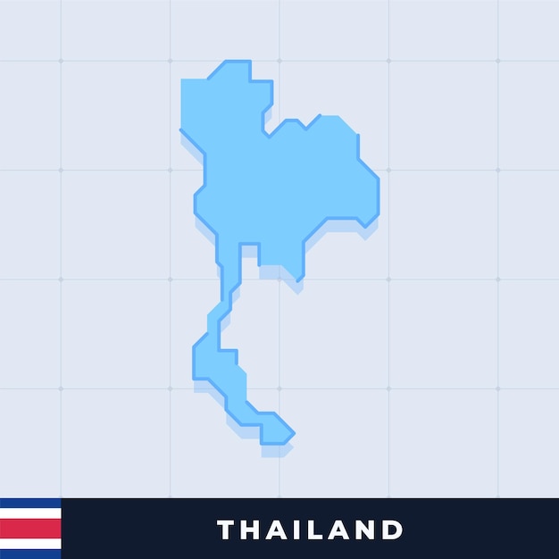 Conception De Carte Moderne De La Thaïlande