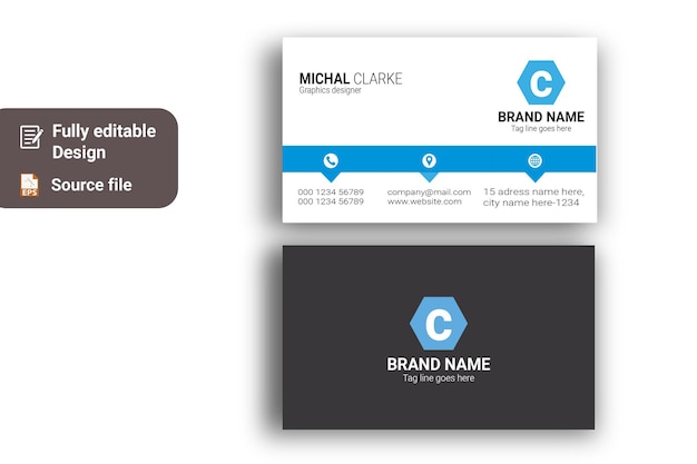 Conception De Carte De Visite élégante Exceptionnelle Et Carte En Plastique Simple