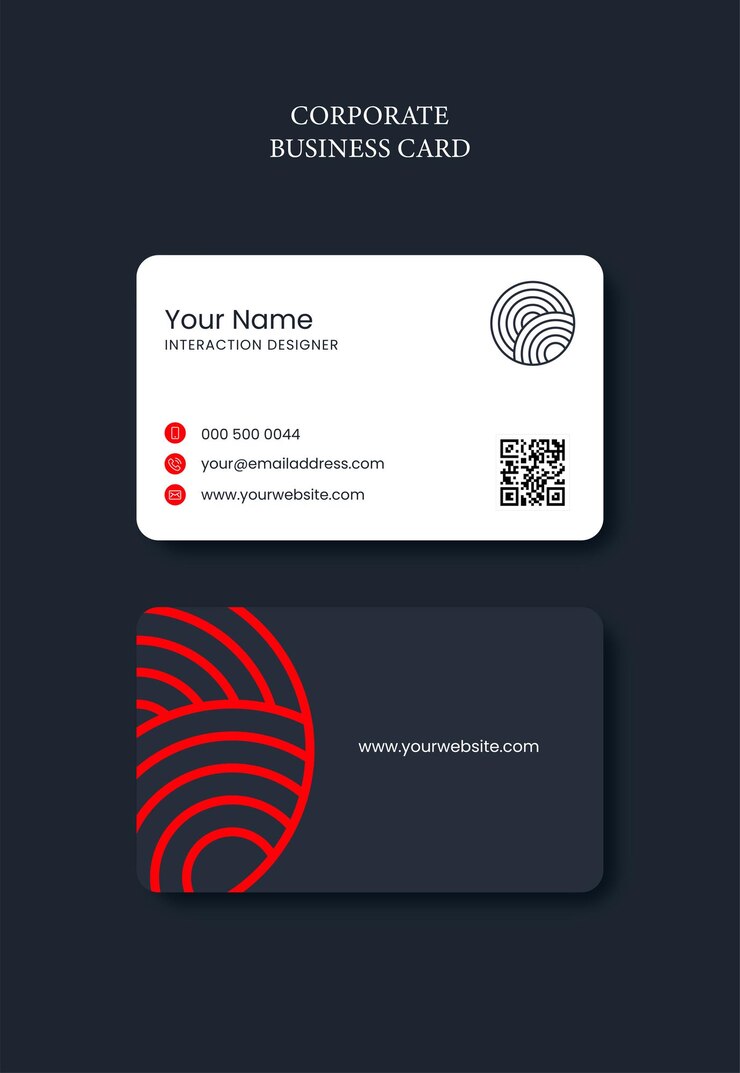 Vecteur conception de carte de visite professionnelle