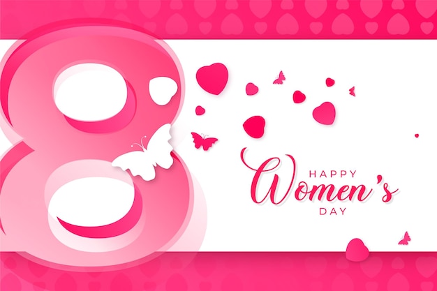 Vecteur conception de carte de voeux vector happy women's day