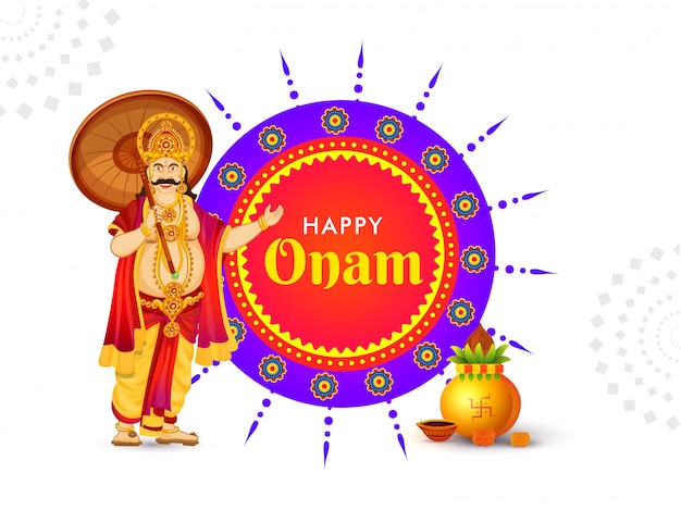 Conception De Cartes Ou D'affiches De Festival Happy Onam