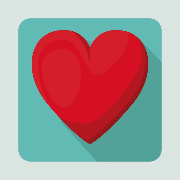 conception de cartes d'amour