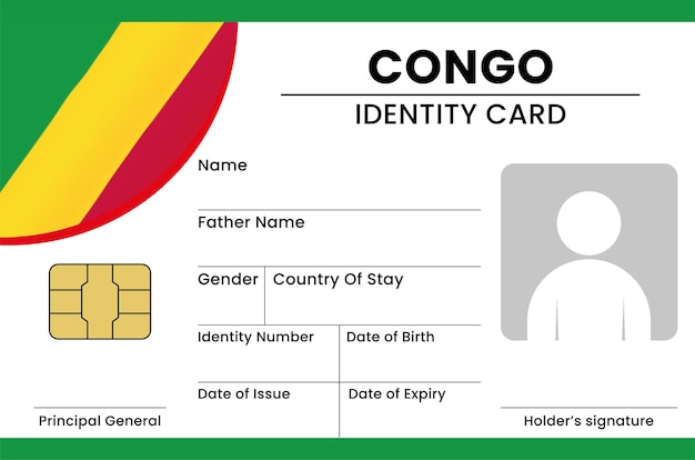 Vecteur conception de cartes congo