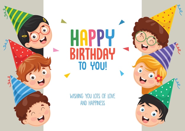 Conception de cartes d&#39;invitation de Birhday