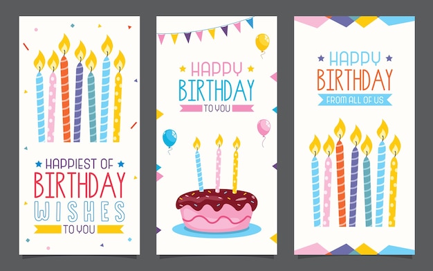 Conception De Cartes D'invitation De Birhday