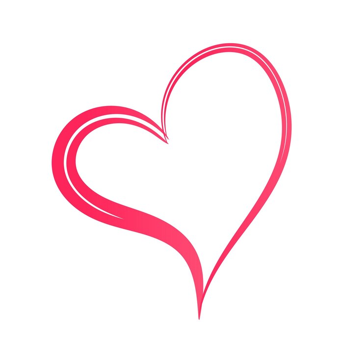 Vecteur conception de cartes de saint valentin coeur beau ruban