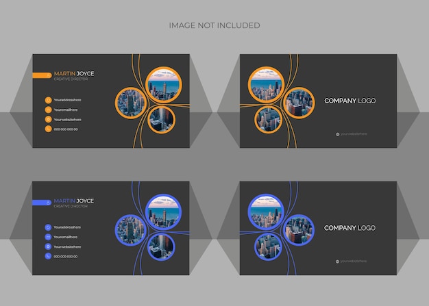 Conception De Cartes De Visite Professionnelles Vectorielles Modernes Et Propres
