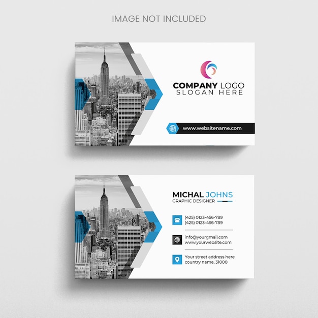 Conception de cartes de visite professionnelles