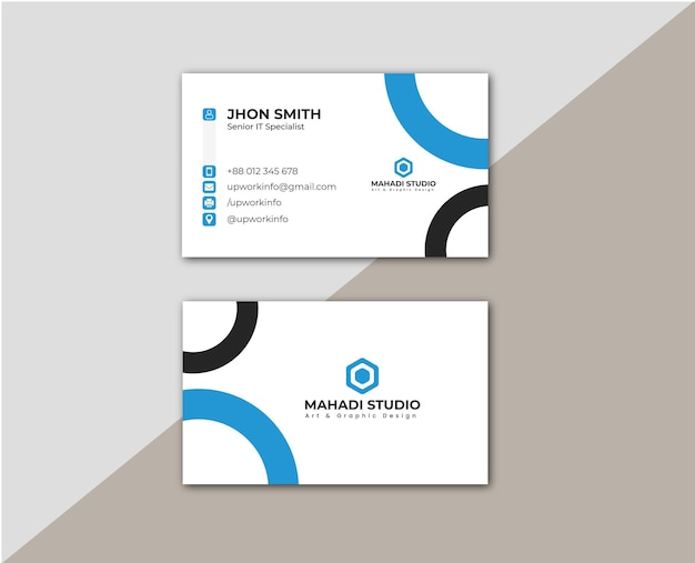 Conception de cartes de visite professionnelles