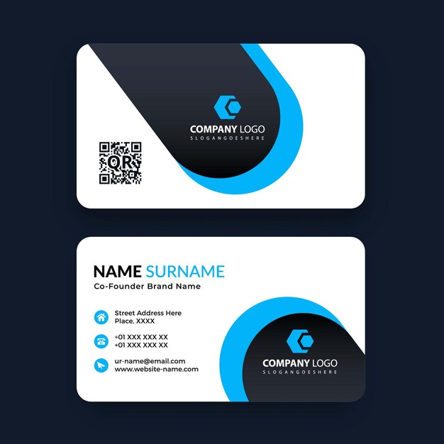 Conception de cartes de visite de style