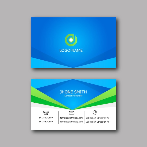 Conception de cartes de visite