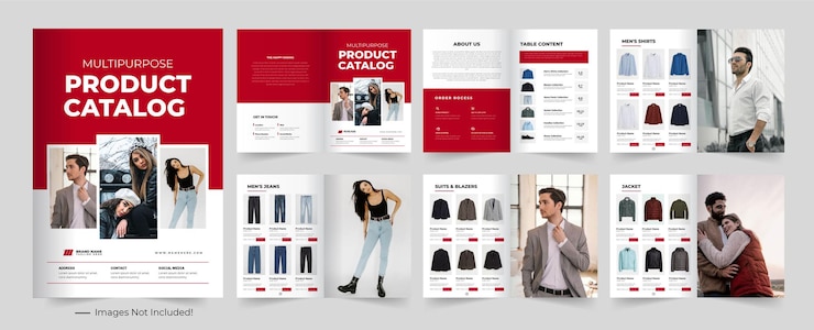 Vecteur conception de catalogue ou de modèle de catalogue