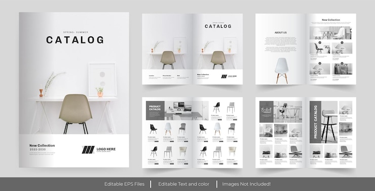Vecteur conception de catalogue de produits