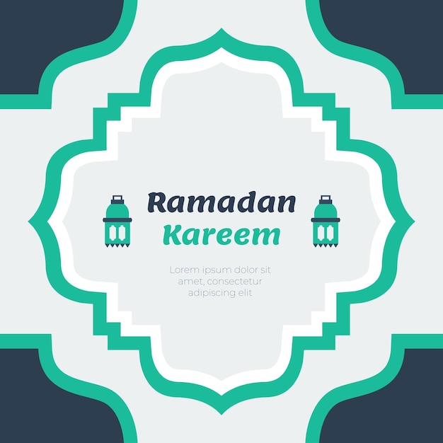 Conception De La Célébration Du Ramadan Kareem