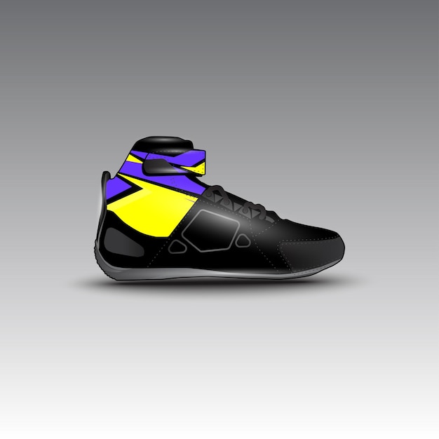 conception de chaussures de course de dragsters avec motif vectoriel de course gravis