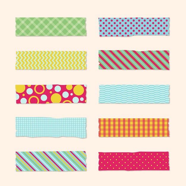 Conception De La Collection De Bandes Washi