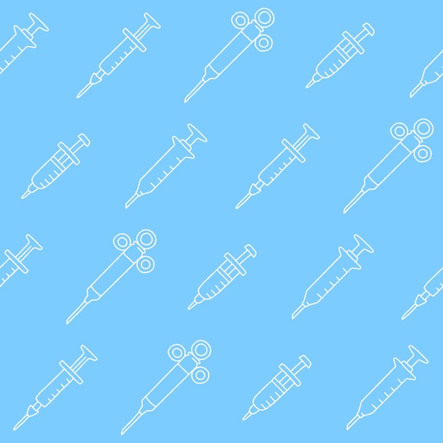 Conception de la collection de seringues à vecteur sans couture