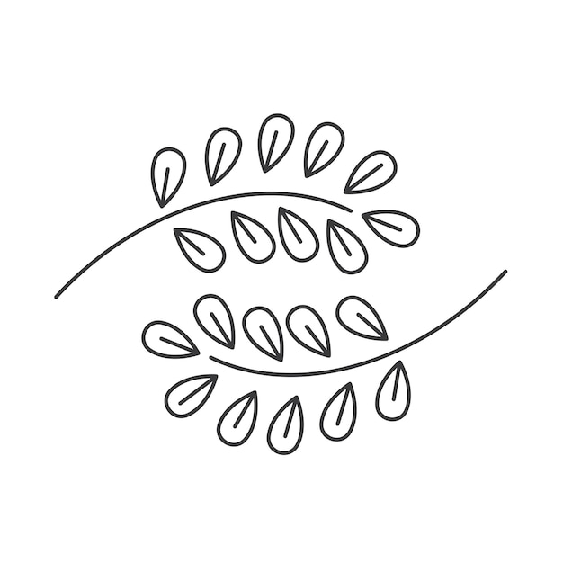 Conception de concept d'élément de vecteur d'icône écologique de feuille