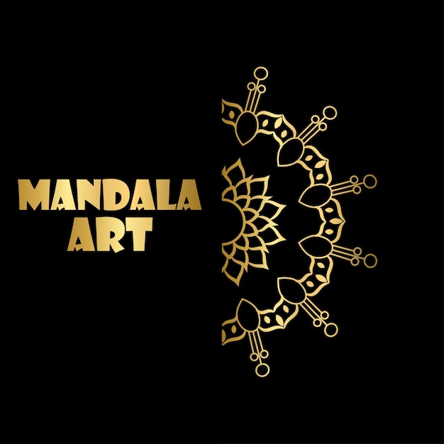 Conception De Concept De Fond Plat Mandala