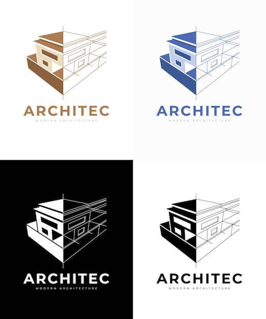 Vecteur conception de concept de logo vectoriel maison pour l'immobilier et les structures et architectures modernes