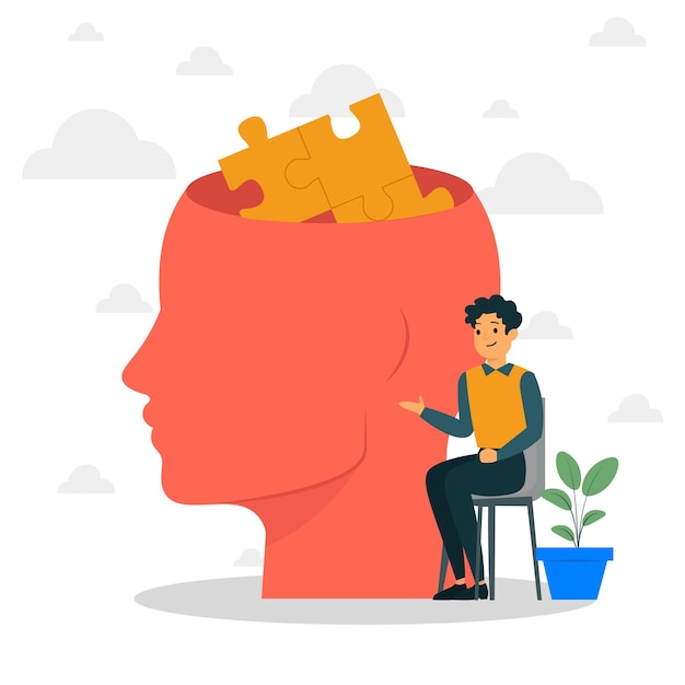conception de concept de santé mentale