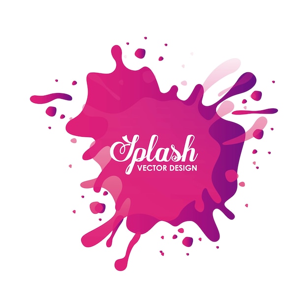 Vecteur conception de concept de splash