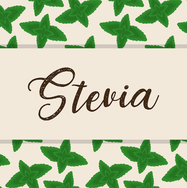 Vecteur conception de concept de stevia