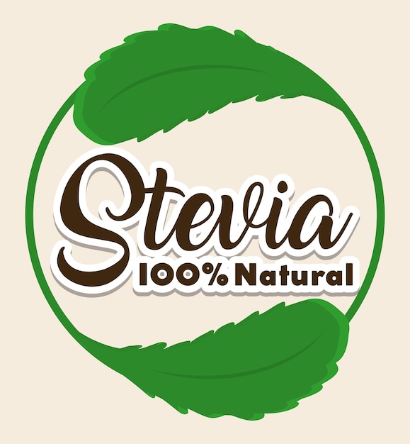 Conception De Concept De Stevia