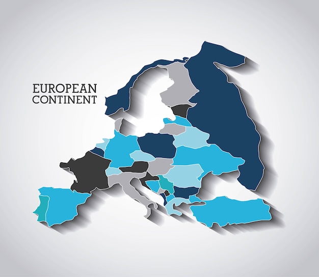 conception de continent européen